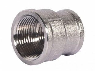 rs 1\2"*3\8", 400шт. (50шт\уп*8), муфта переходная вн. резьба латунь никелиров., lavita
